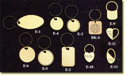 BRASS KEY TAGS